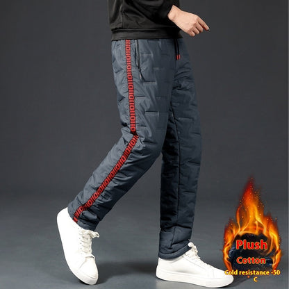 Spring, Autumn And Winter Sports Pants Padded Fleece Trousers