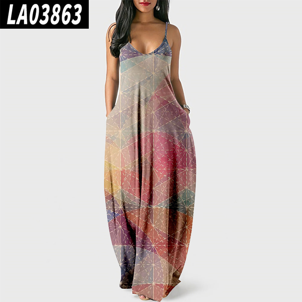 Digital Printing Temperament Street Dress - Alsy store