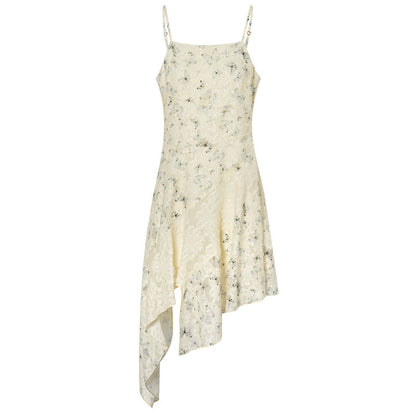 White Moonlight Dress Gentle Irregular - Alsy store