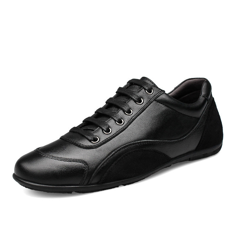 Men's casual shoes with genuine leather and cotton