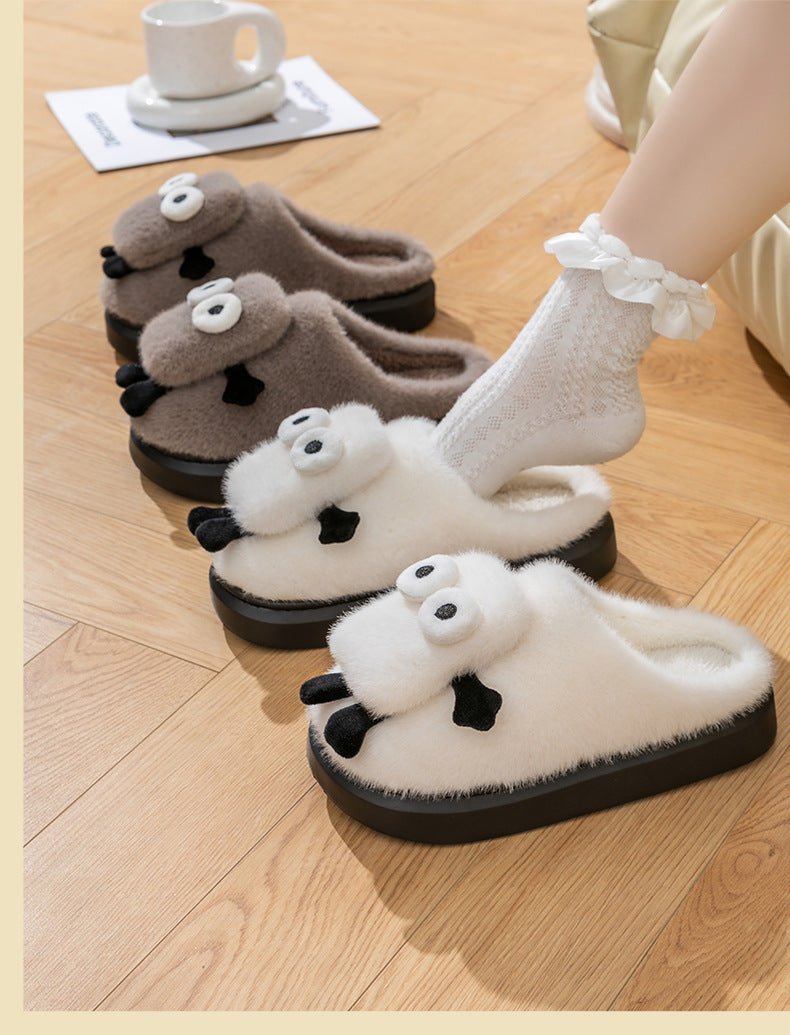 Briquette Couple Household Thermal Cotton Slippers - Alsy store