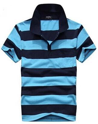 Stripe Men Polo Shirt - Alsy store