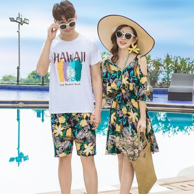 Seaside Couple Beach Suit Summer Honeymoon Vacation - Alsy store