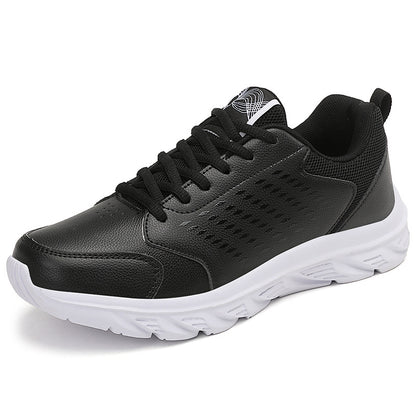 Plus Size Men's Waterproof Leather Sneakers