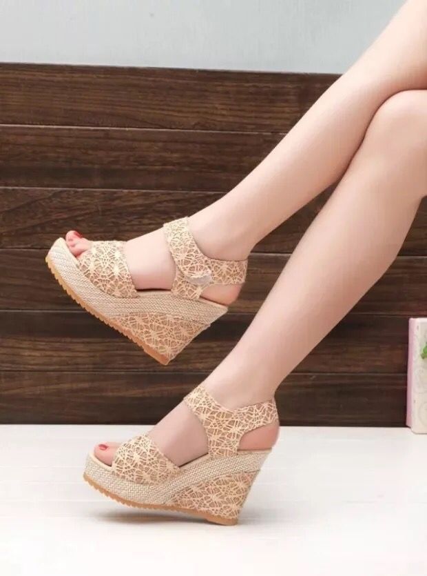 Flat bottom high heel sandals - Alsy store