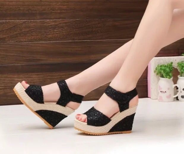 Flat bottom high heel sandals - Alsy store