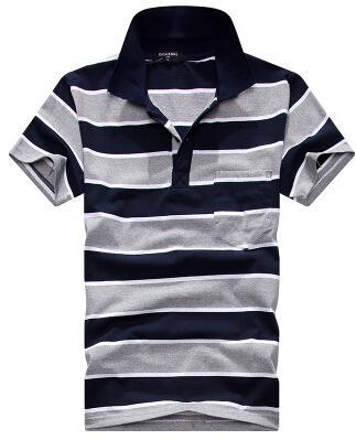 Stripe Men Polo Shirt - Alsy store