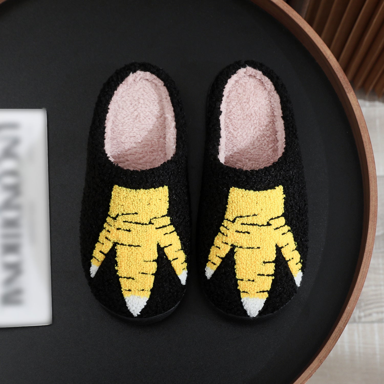 Creative Ostrich Chicken Feet Cotton Slippers Indoor Winter Plush Slippers - Alsy store