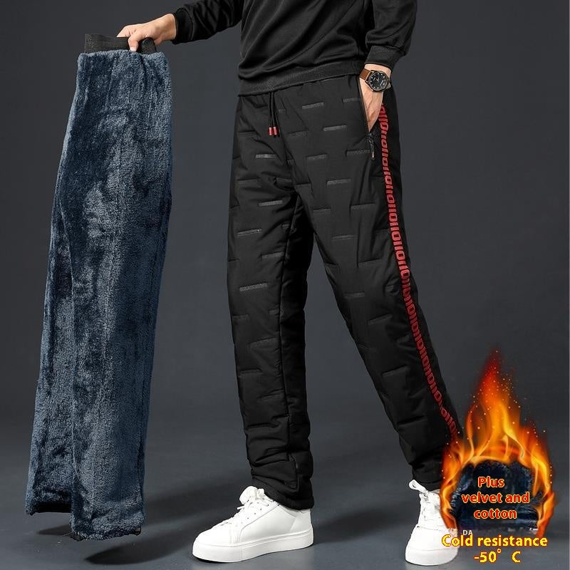 Spring, Autumn And Winter Sports Pants Padded Fleece Trousers