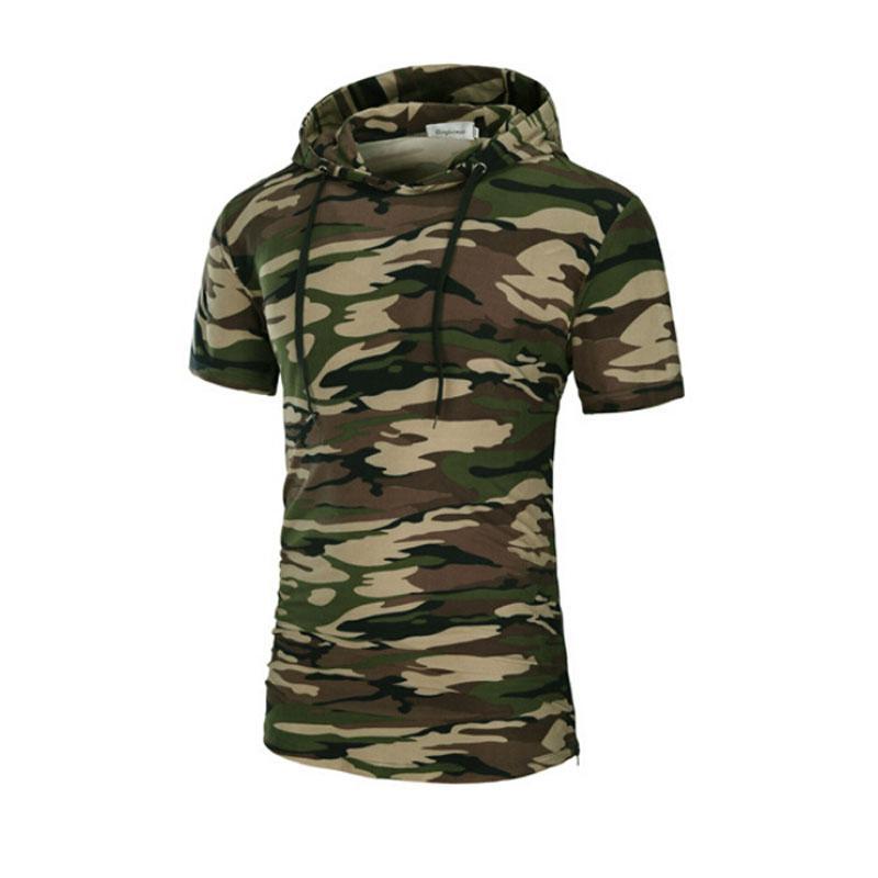 Men Stylish Hooded T-Shirt - Alsy store