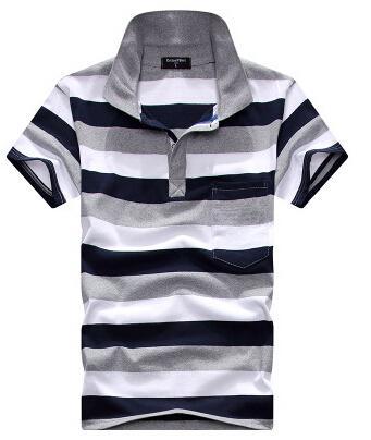 Stripe Men Polo Shirt - Alsy store