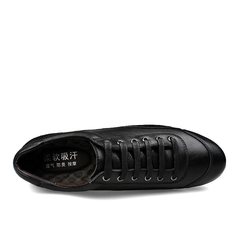 Men's casual shoes with genuine leather and cotton