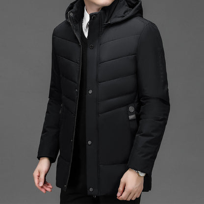 Velvet Padded Middle-aged And Elderly Warm Cotton-padded Coat