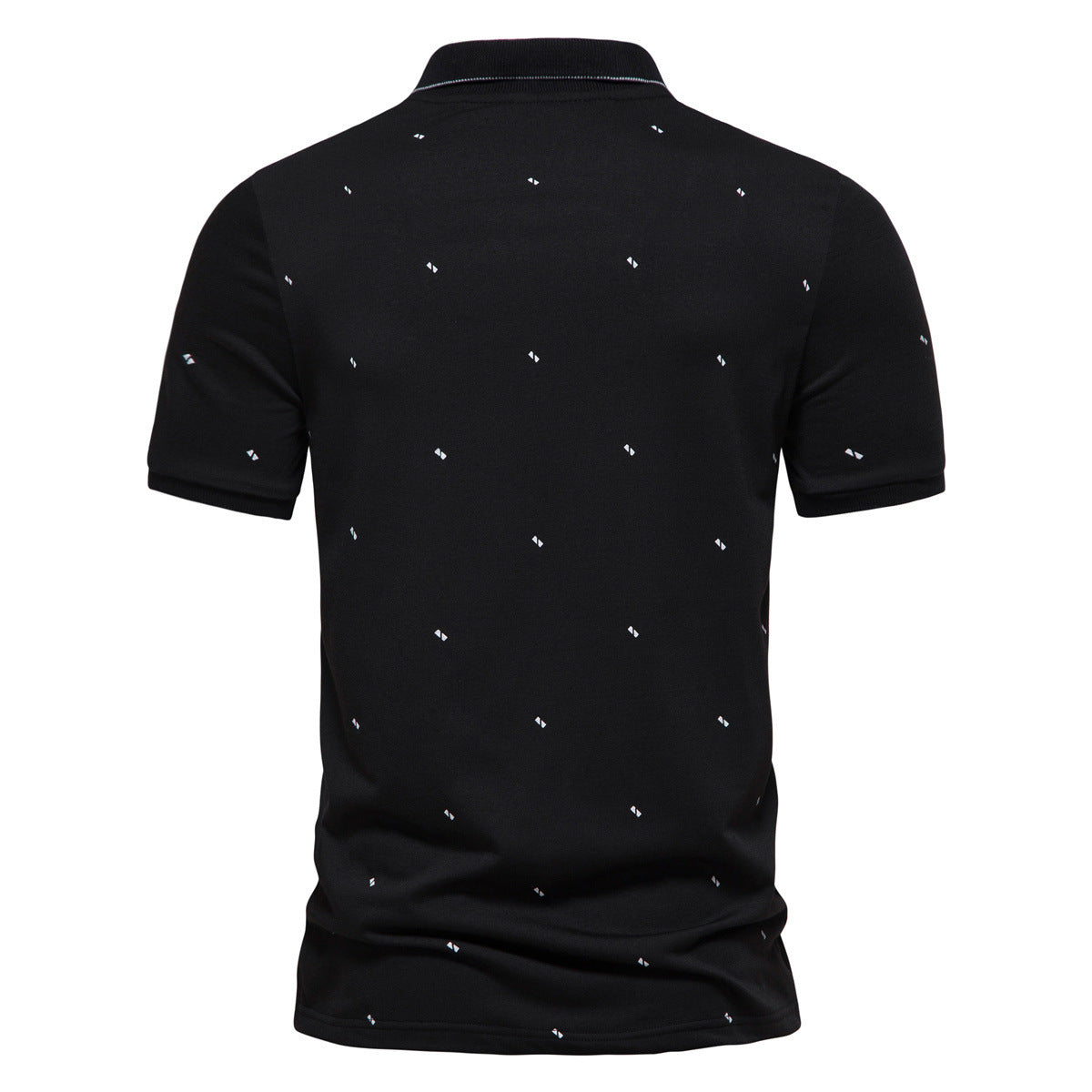 Men's Lapel Short Sleeve T-shirt Printed Casual - Alsy store