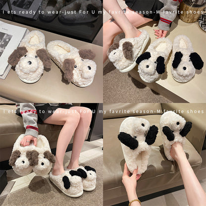 Fashion Home Puppy Cotton Slippers - Alsy store