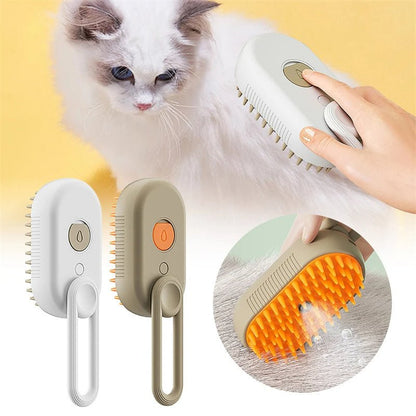 Cat Steam Brush Steamy Dog Brush 3 In 1 Electric Spray Cat Hair Brushes For Massage Pet Grooming Comb Hair Removal Combs Pet Products - Alsy store