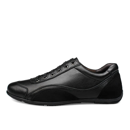 Men's casual shoes with genuine leather and cotton