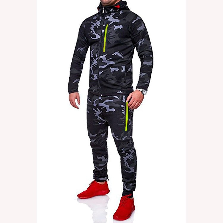 Camouflage jacket hooded men - Alsy store