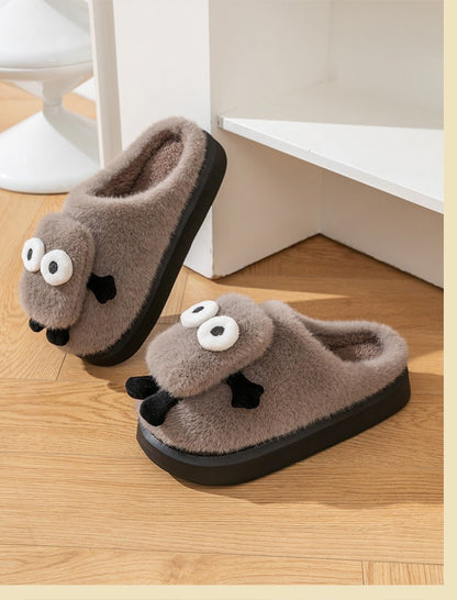 Briquette Couple Household Thermal Cotton Slippers - Alsy store