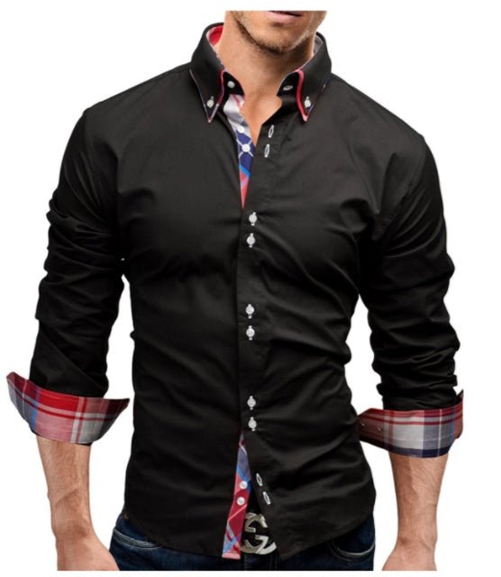 Classic Inner Slim Men Shirt - Alsy store