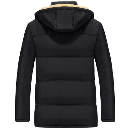 Clothing plus velvet padded jacket men winter - Alsy store