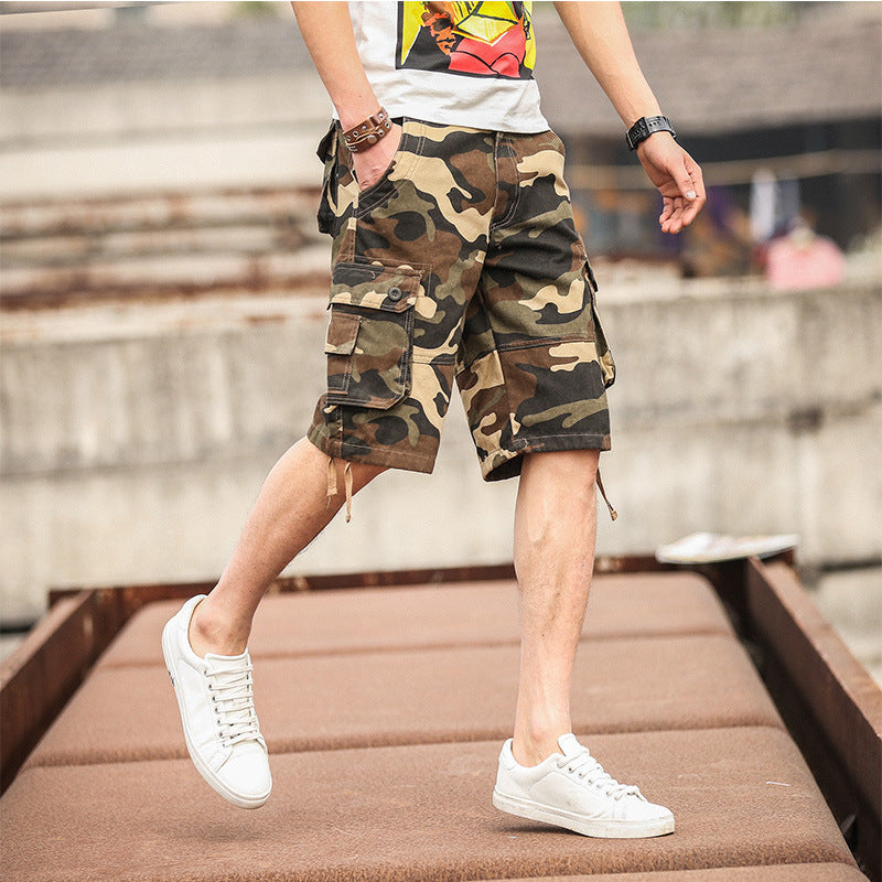 Shorts Summer Men Multi-Pocket Pants Shorts Men's Casual Loose Men's Pants - Alsy store