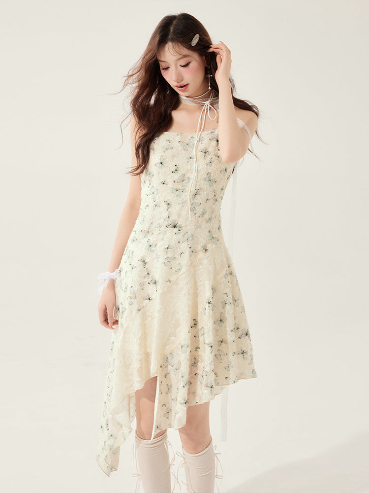 White Moonlight Dress Gentle Irregular - Alsy store