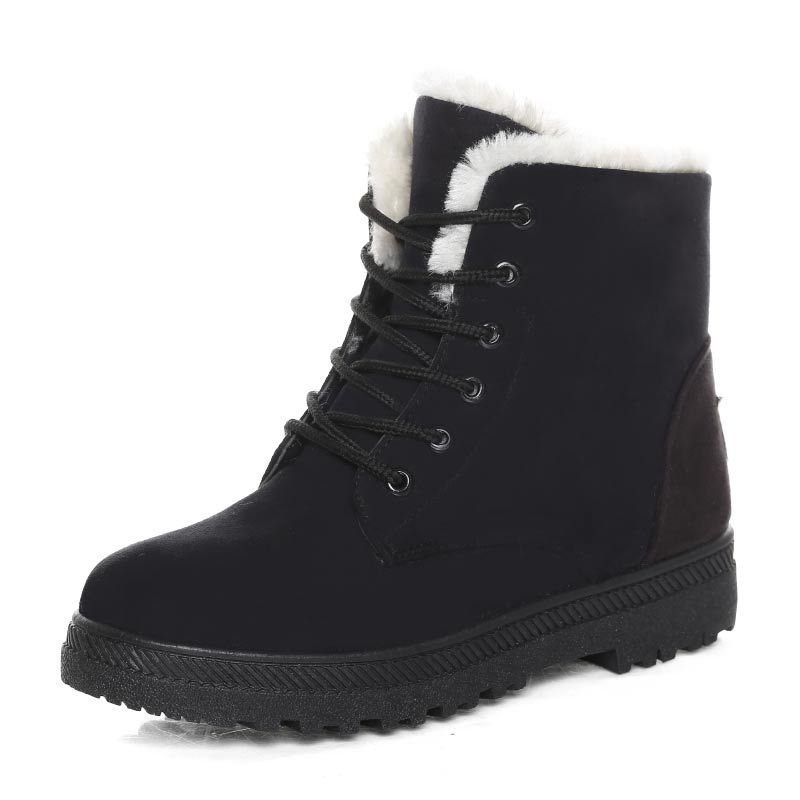 Winter Snow Boots With Warm Plush Ankle Boots For Women Shoes - Alsy store