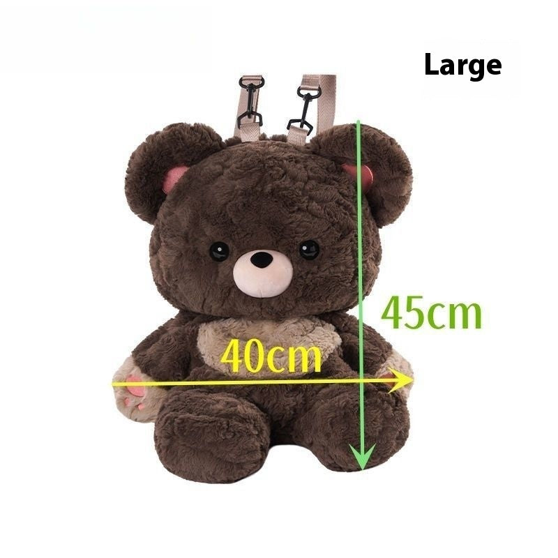 Love Bear Cute Plush Bag Backpack - Alsy store