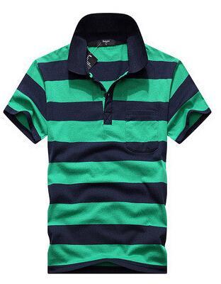 Stripe Men Polo Shirt - Alsy store