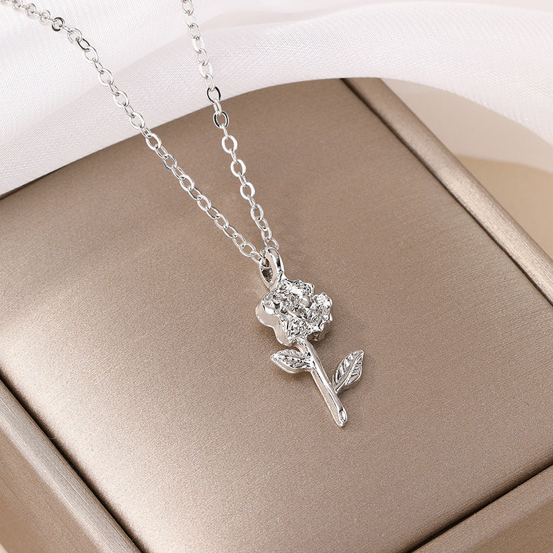 Fashion Alloy Flower Necklace For Minority Women - Alsy store