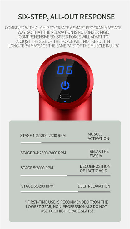 Hot Selling Handheld Massage Gun Rechargeable 2025 High Quality