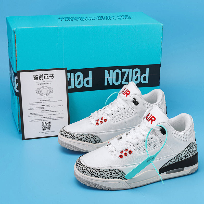 Putian White Cement Men's Shoes Couple aj3 Basketball sneaker Big Paris Electric Mother aj4 Practical Sneakers for Men and Women Alsy store