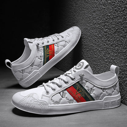 European Station's New Lazy Sneakers Spring and Summer British Men's Shoes Genuine Leather Trendyy Versatile Slip-On Breathable Casual Leather Shoes Alsy store