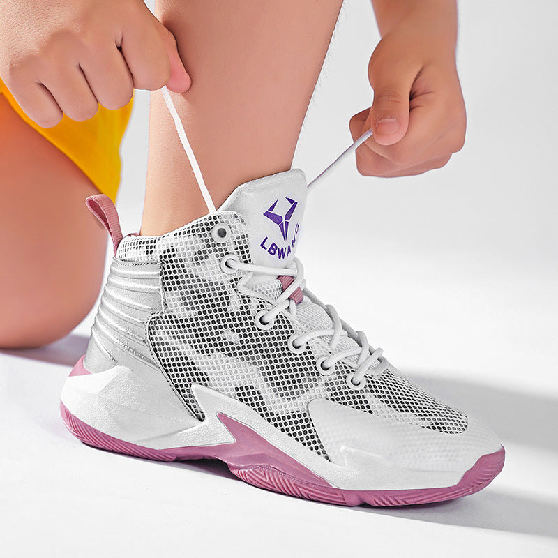 Cross-Border Large Size Youth Sneakers, Outdoor Sports Shoes, Parent-Child Shoes, Student Training Shoes, Men's Shoes, Practical Basketball Shoes for Men Alsy store