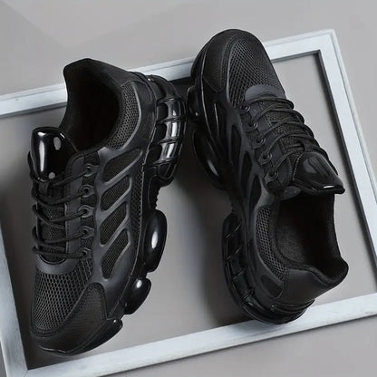 Men's Shoes New Summer Mesh Breathable Thin Thick-Soled Sports Shoes Versatile Casual Mesh Shoes Heightening Dad Shoes Alsy store