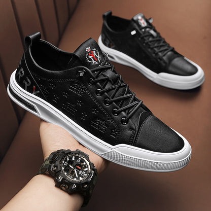 European Station's New Lazy Sneakers Spring and Summer British Men's Shoes Genuine Leather Trendyy Versatile Slip-On Breathable Casual Leather Shoes Alsy store