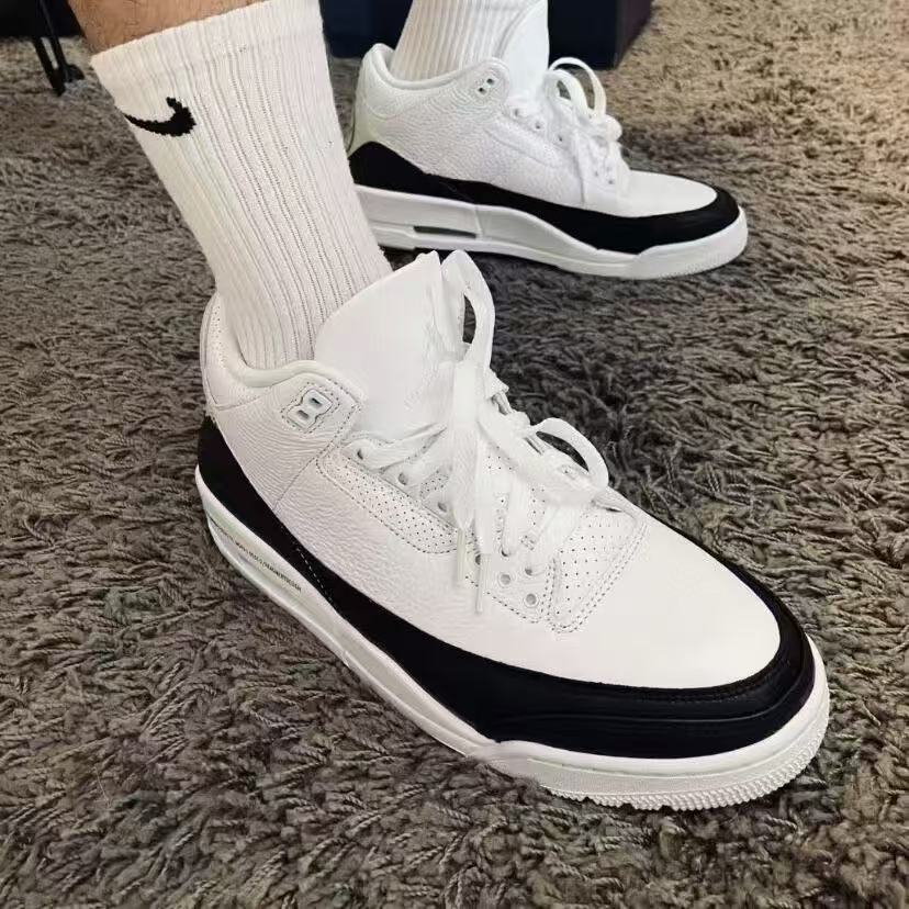 European Station Cross-Border Aj3 Men's and Women's Basketball Shoes Fujiwara Hao White Cement Black Warrior Beika Blue Joe 3 Sports and Casual Shoes Alsy store