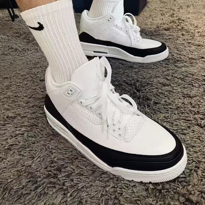 European Station Cross-Border Aj3 Men's and Women's Basketball Shoes Fujiwara Hao White Cement Black Warrior Beika Blue Joe 3 Sports and Casual Shoes Alsy store