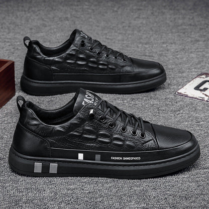 2024 Spring New Europe Station Live Men's Shoes Fashion Casual Board Shoes Autumn Trendy Shoes Round Head White Shoes Alsy store