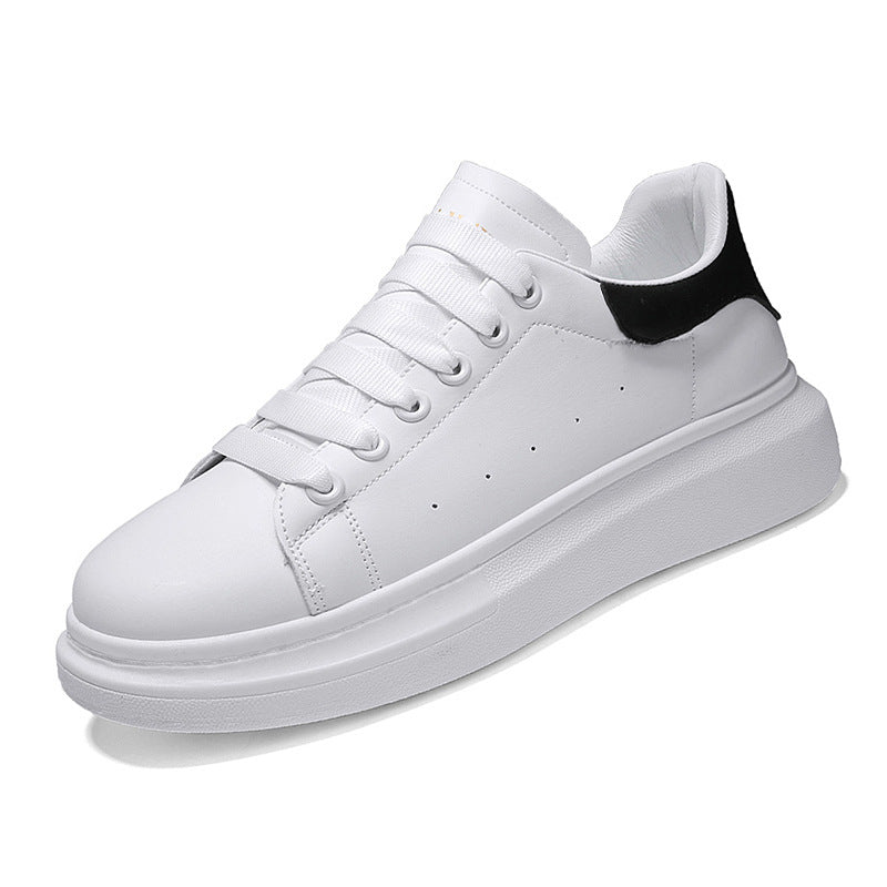 Makun Men's Height Increase Skateboard Shoes Lightweight Korean Style Couple Shoes Men's Sporty Casual Versatile Small White Alsy store