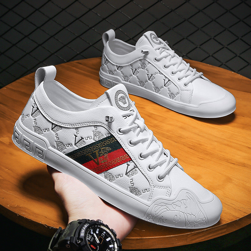 European Station's New Lazy Sneakers Spring and Summer British Men's Shoes Genuine Leather Trendyy Versatile Slip-On Breathable Casual Leather Shoes Alsy store