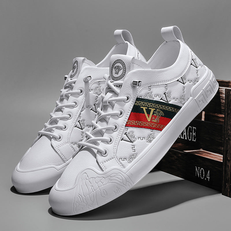 European Station's New Lazy Sneakers Spring and Summer British Men's Shoes Genuine Leather Trendyy Versatile Slip-On Breathable Casual Leather Shoes Alsy store