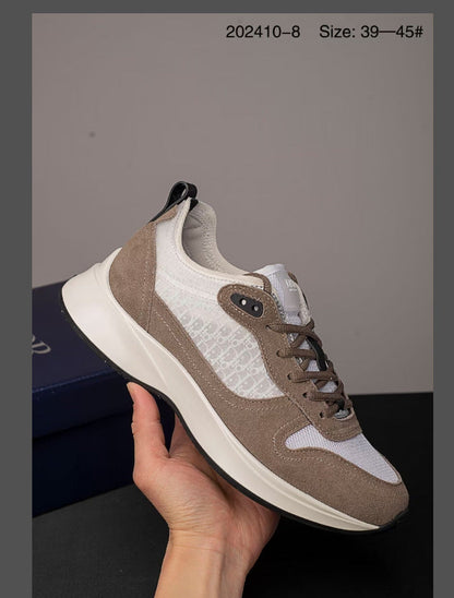 Cross-Border European Station B25 Printed Letter Cd Patchwork Low-Top Breathable Lace-Up Trendy Casual Shoes Trendy Men's Shoes Alsy store