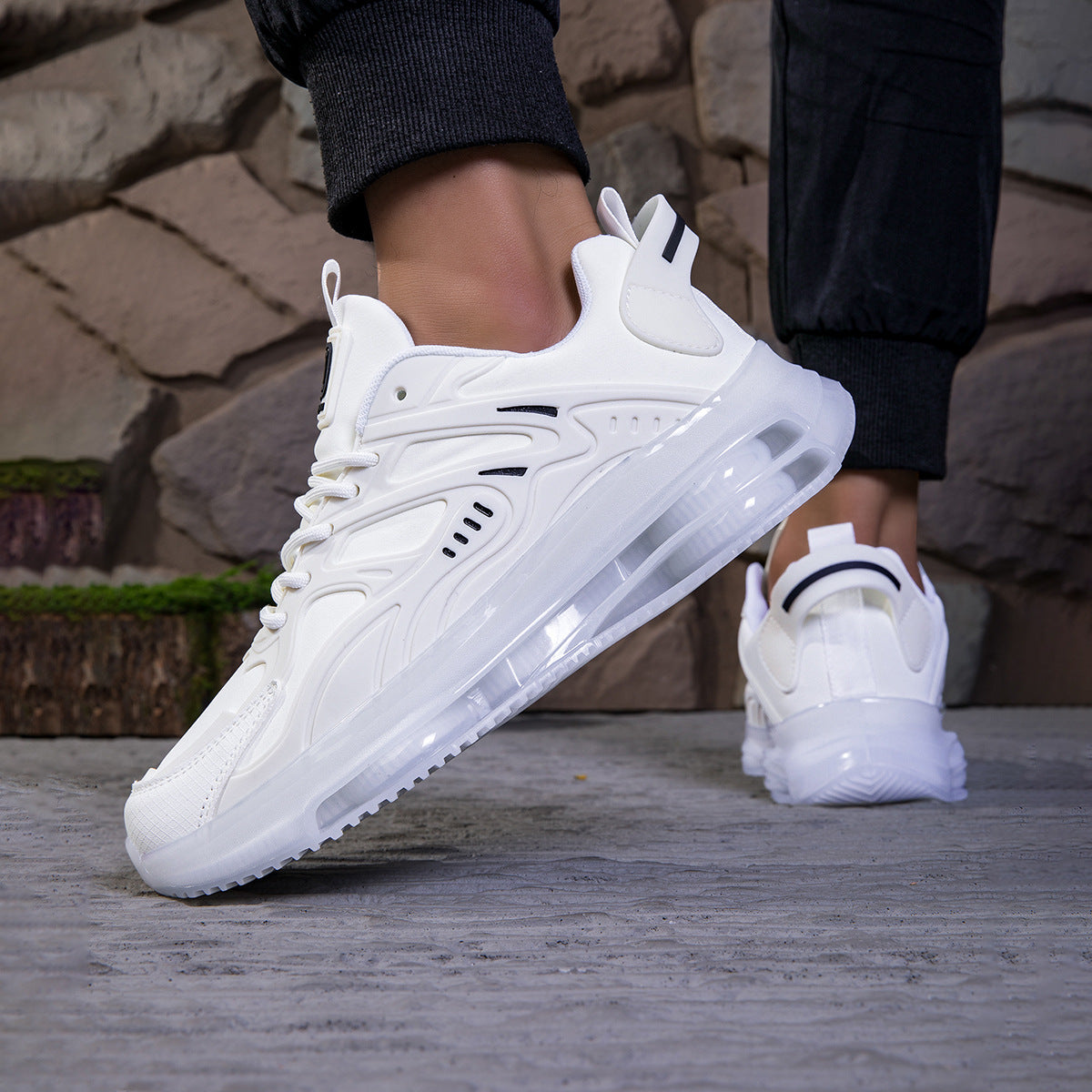 Men's New Fashionable Casual sneaker Soft Bottom Increased Comfortable Interior Non-slip Wear-resistant Shock-absorbing Running Shoes Alsy store