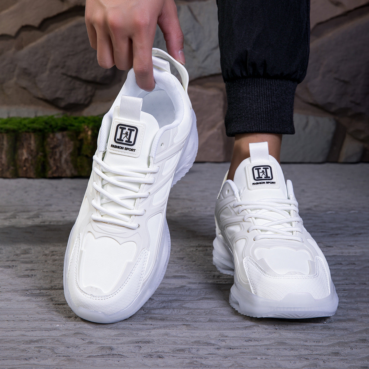 Men's New Fashionable Casual sneaker Soft Bottom Increased Comfortable Interior Non-slip Wear-resistant Shock-absorbing Running Shoes Alsy store