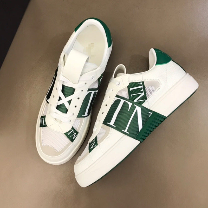 European and American thick-soled casual shoes 2025 new letters fashion height sneaker Joker mesh breathable lightweight cross-border Alsy store