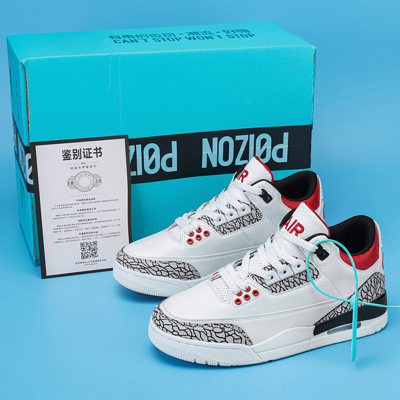 Putian White Cement Men's Shoes Couple aj3 Basketball sneaker Big Paris Electric Mother aj4 Practical Sneakers for Men and Women Alsy store