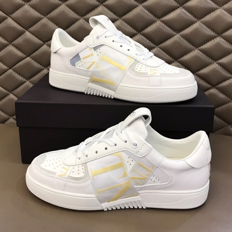 European and American thick-soled casual shoes 2025 new letters fashion height sneaker Joker mesh breathable lightweight cross-border Alsy store