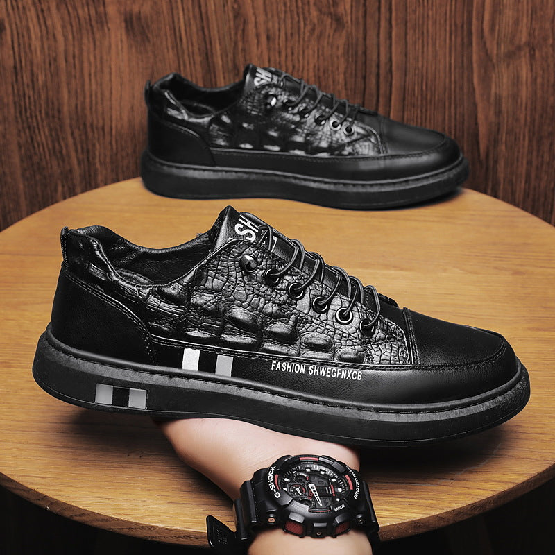 2024 Spring New Europe Station Live Men's Shoes Fashion Casual Board Shoes Autumn Trendy Shoes Round Head White Shoes Alsy store